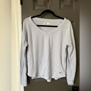 Hollister Light Blue V-Neck Shirt